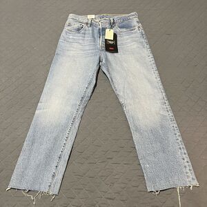 Levi's Premium Women's 501 Original Cropped Light Wash Jeans, 29x26 Big E  NWT